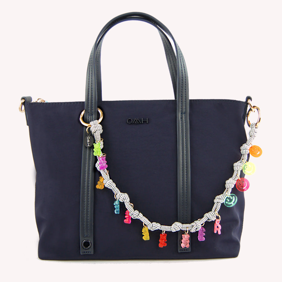 Charm doble nudos black multi personalizable