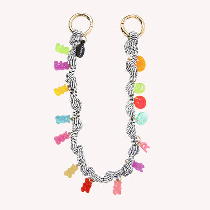 Charm doble nudos black multi personalizable