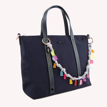 Charm doble nudos black multi personalizable